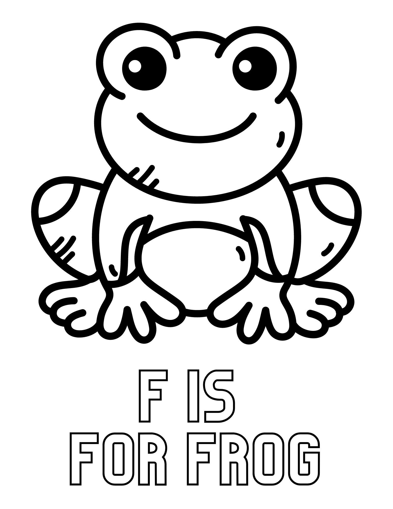 Printable Frog Coloring Pages Printable Frog Coloring Pages