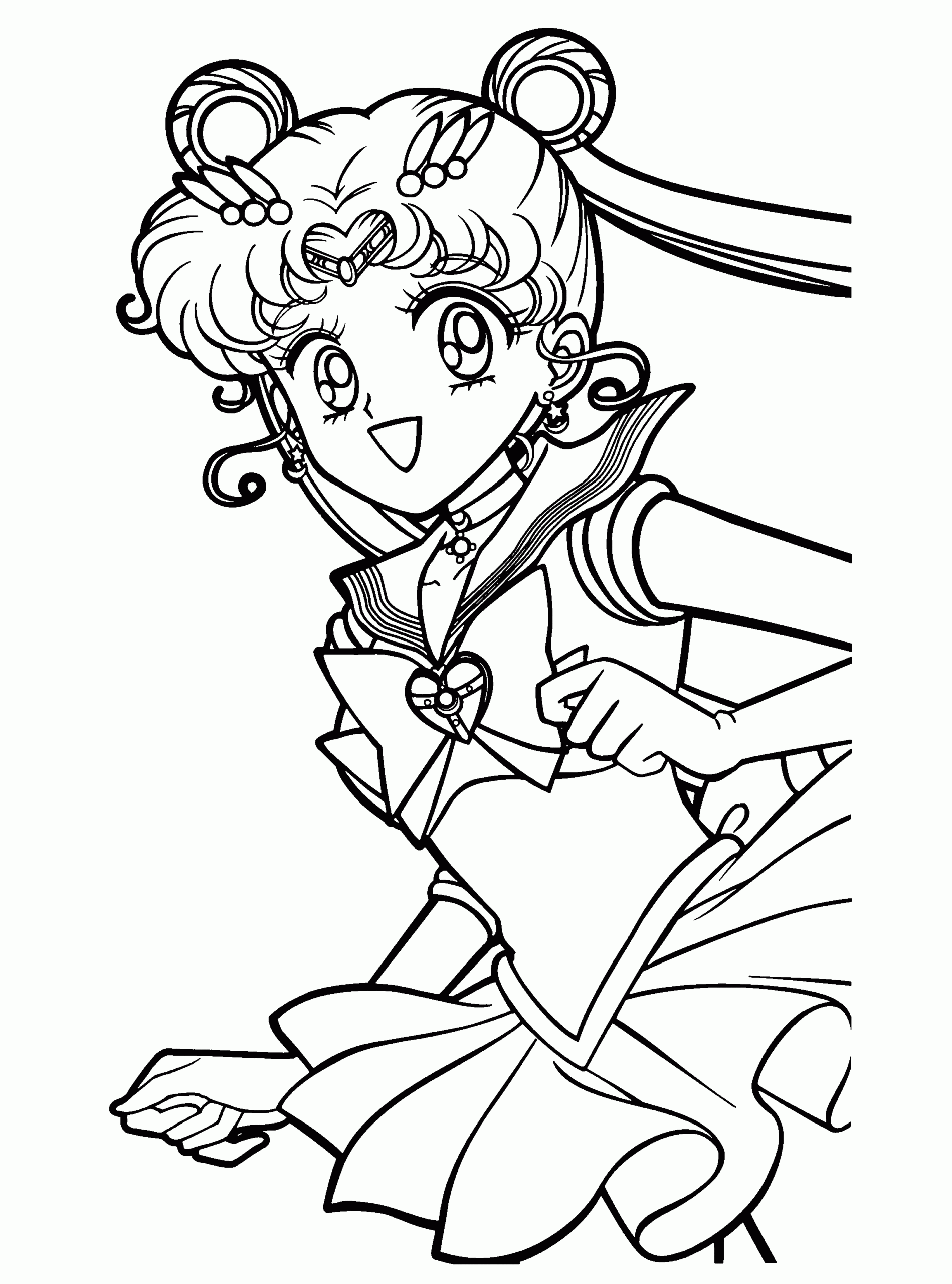 Gambar Free Printable Sailor Moon Coloring Pages Kids Pictures Di
