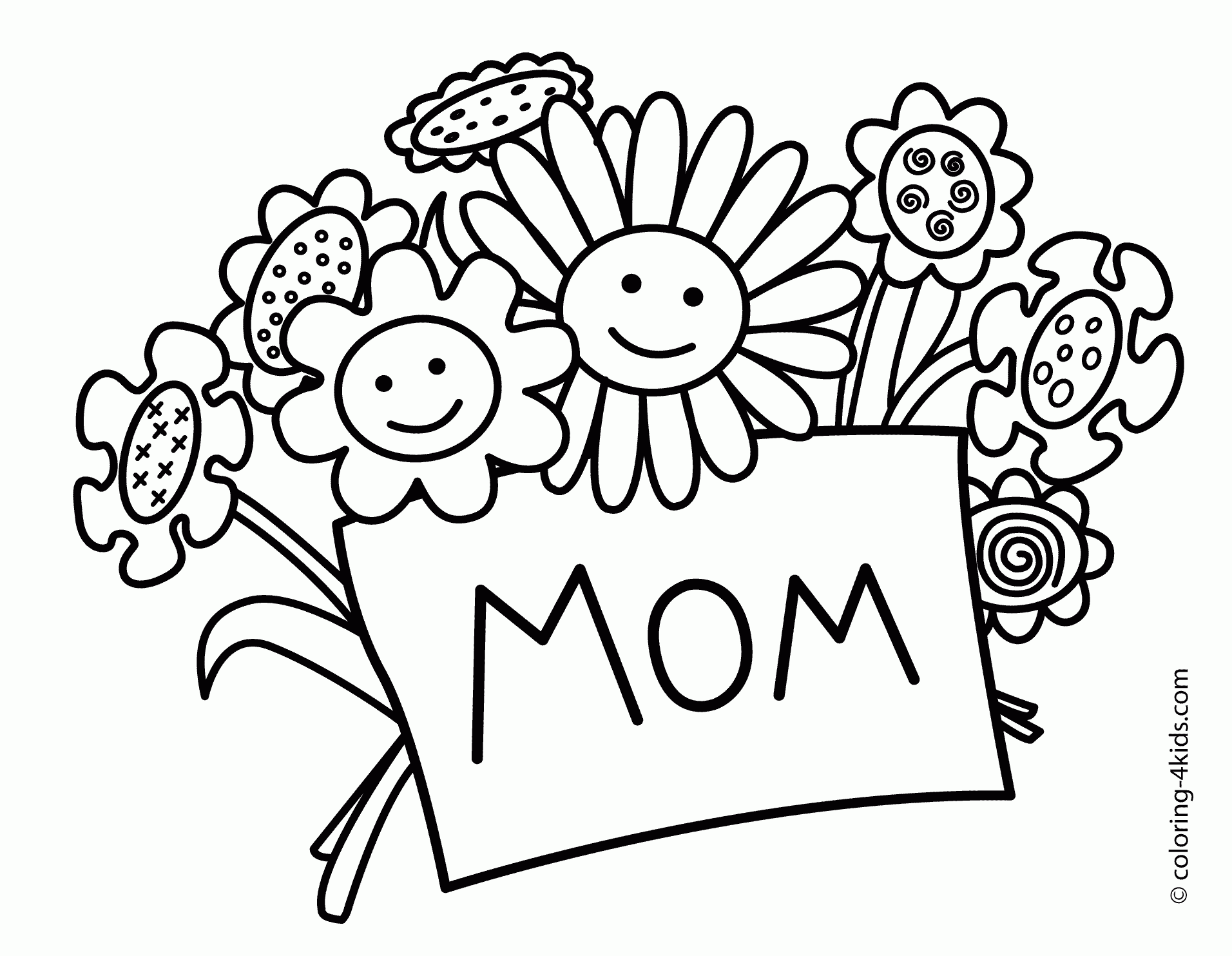 Gambar Mother Day Coloring Pages Kids Printable Free Mom Birthday Di Gambar Mother Day Coloring Pages Kids Printable Free Mom Birthday Di