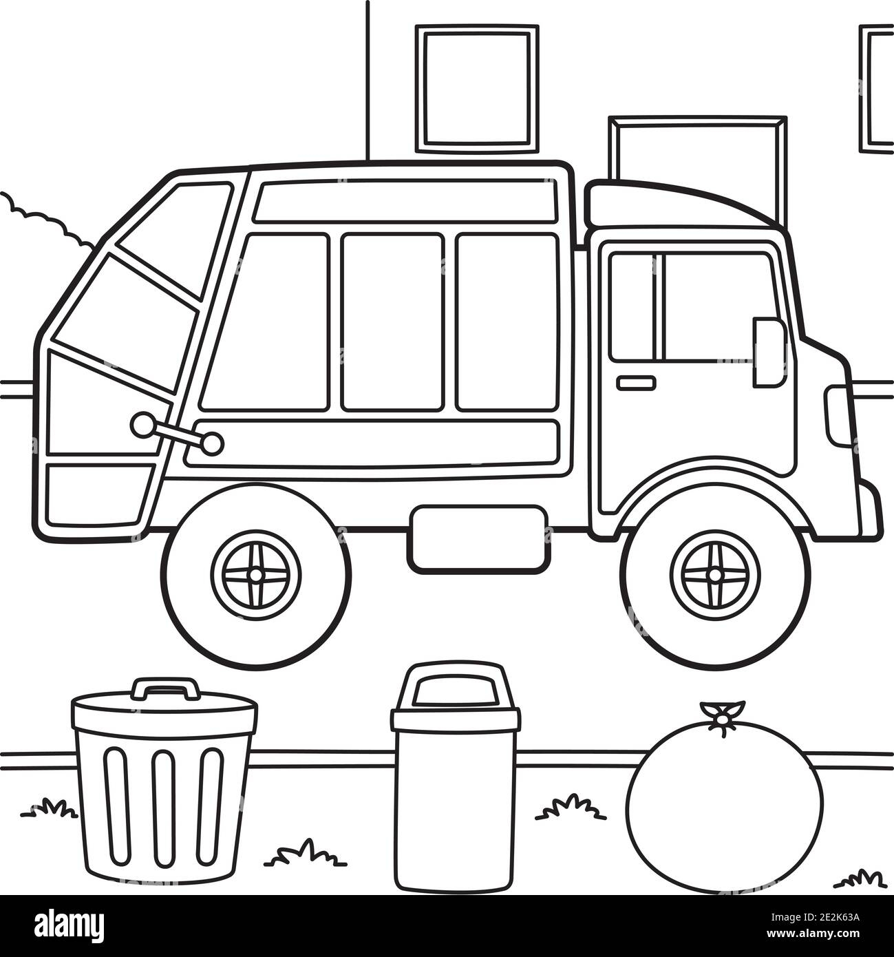 Garbage Truck Printable Coloring Pages Garbage Truck Printable Coloring Pages