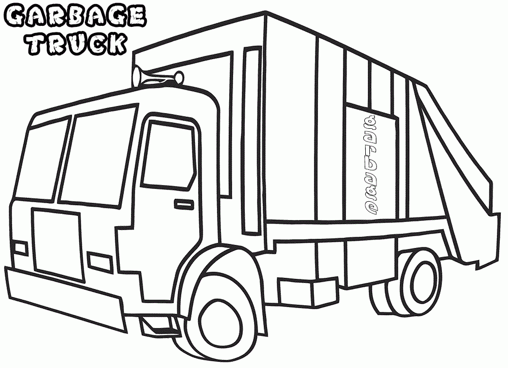 Garbage Truck Printable Garbage Truck Printable
