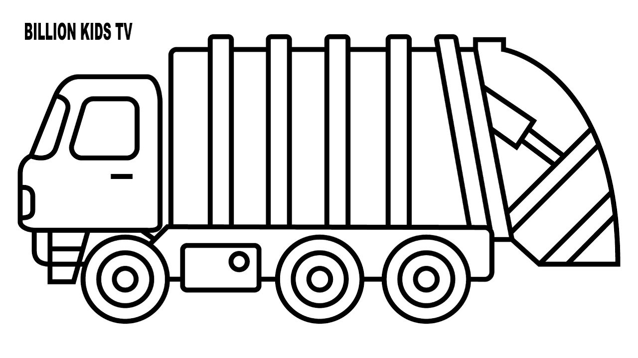 Garbage Truck Printable Coloring Pages Garbage Truck Printable Coloring Pages