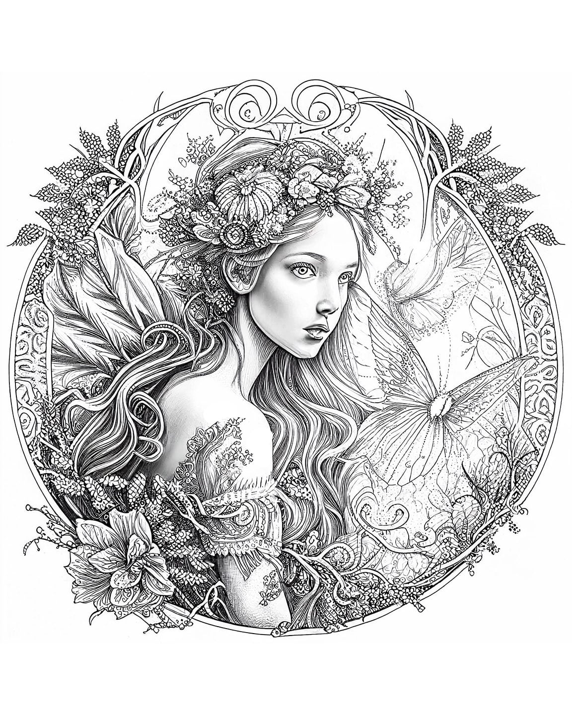 Garden Fairy Coloring Pages For Kids Garden Fairy Coloring Pages For Kids