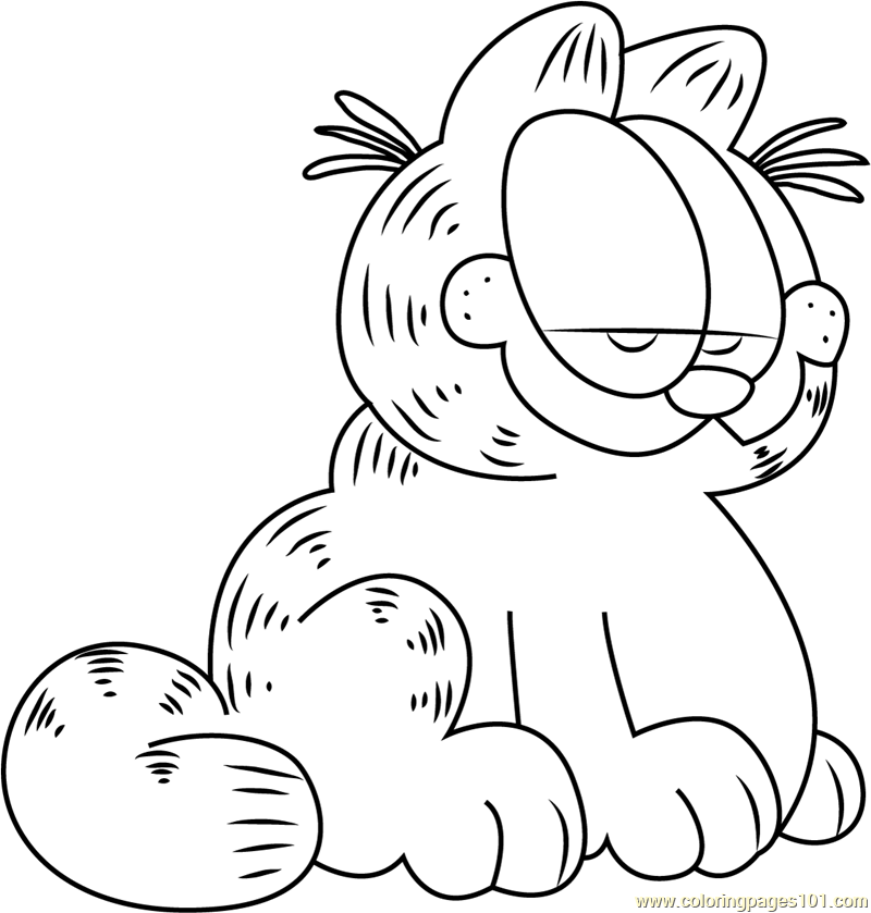 Garfield Coloring Pages At GetColorings Free Printable Colorings