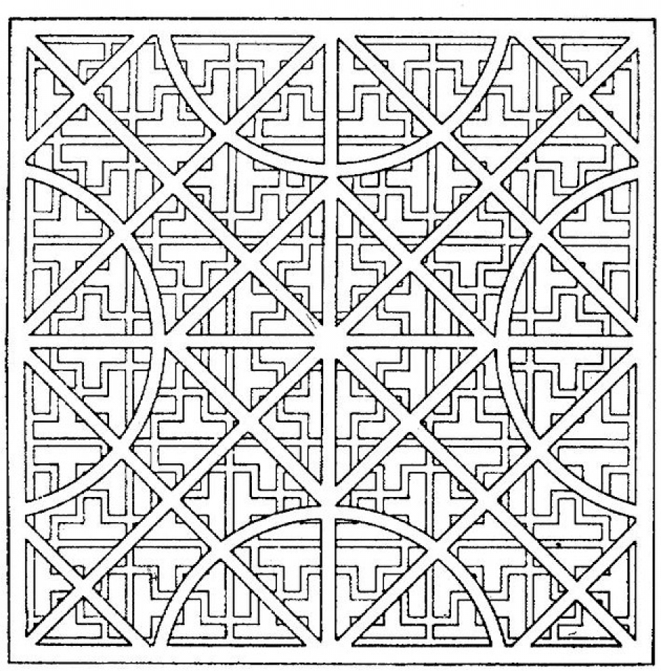 Geometric Coloring Pages Free Printable