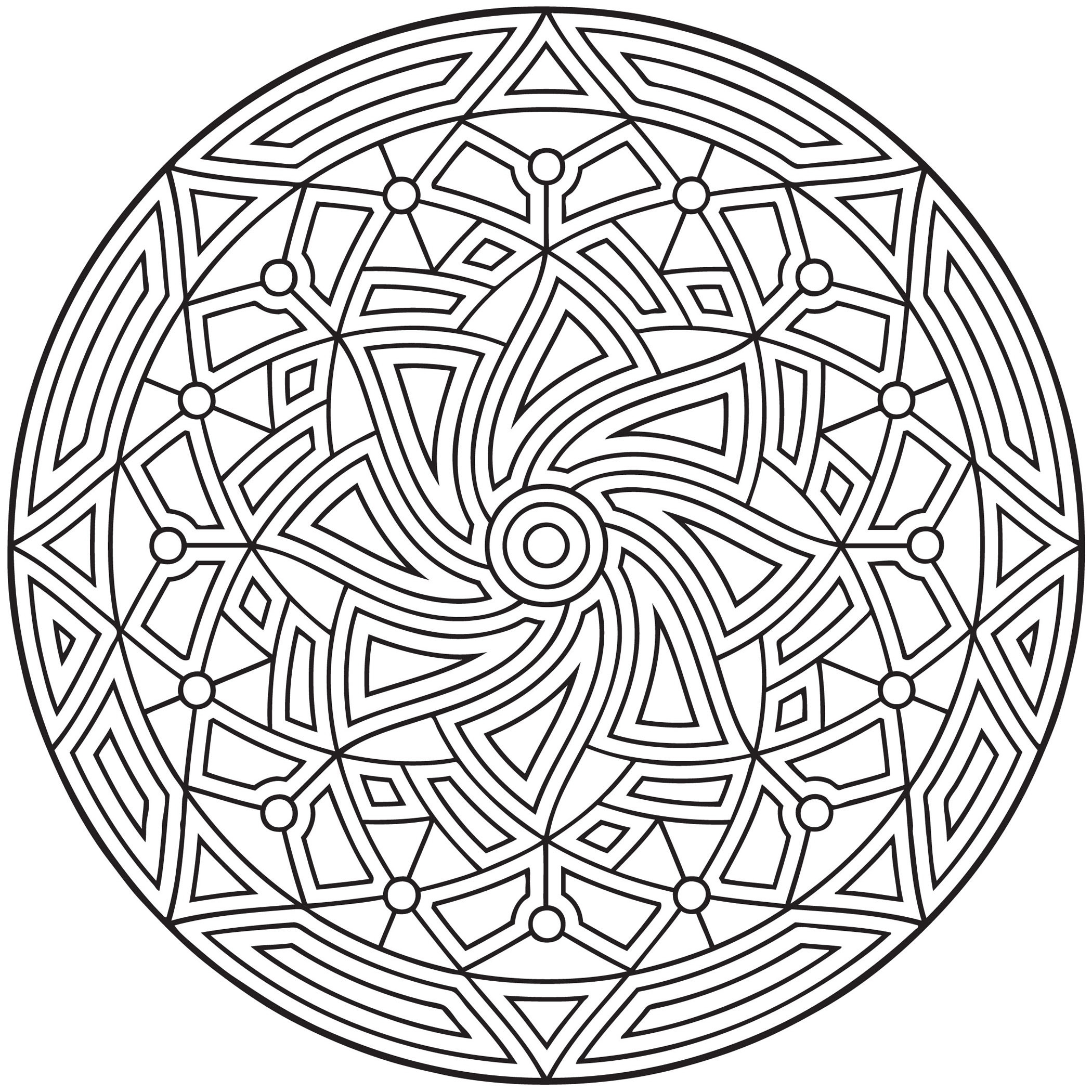 Geometric Coloring Pages Free Printable Printable Word Searches