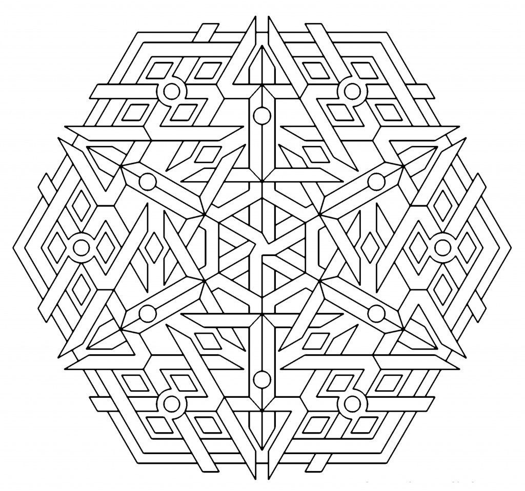 Geometric Coloring Pages Printable Free Geometric Coloring Pages Printable Free