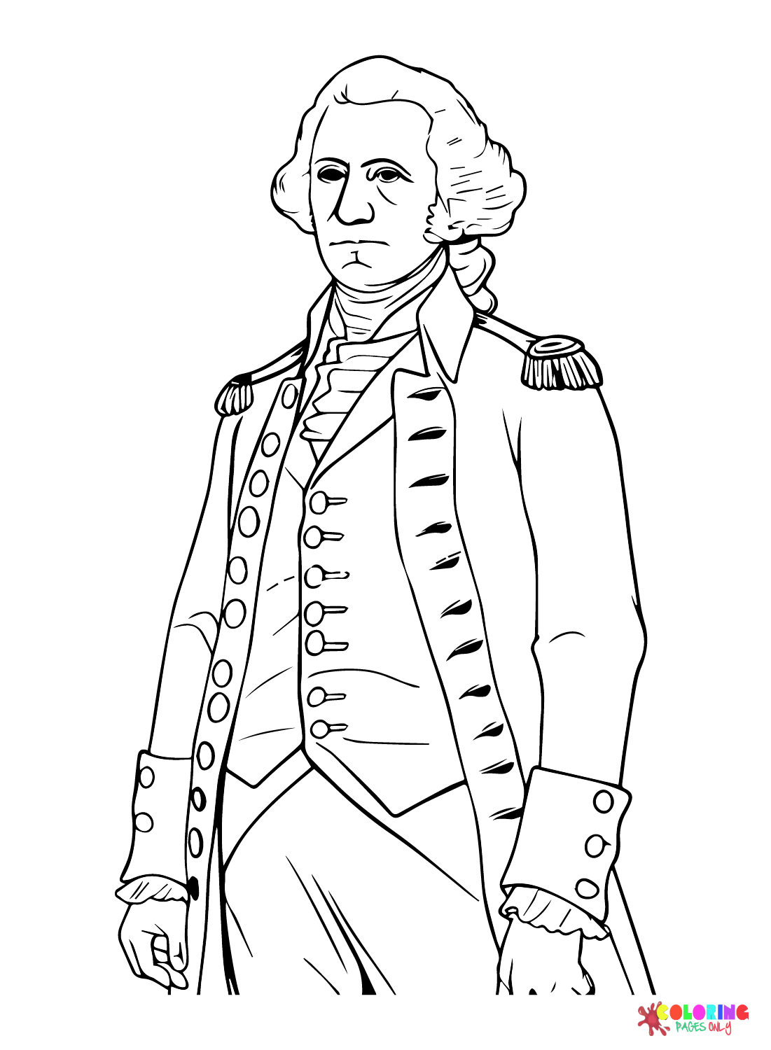George Washington Coloring Pages Printable For Free Download George Washington Coloring Pages Printable For Free Download
