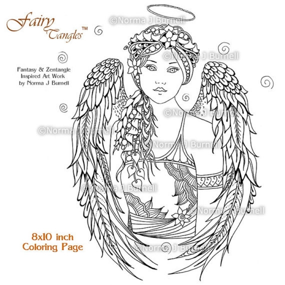 Get This Free Printable Angel Coloring Pages For Adults RDC754 Get This Free Printable Angel Coloring Pages For Adults RDC754