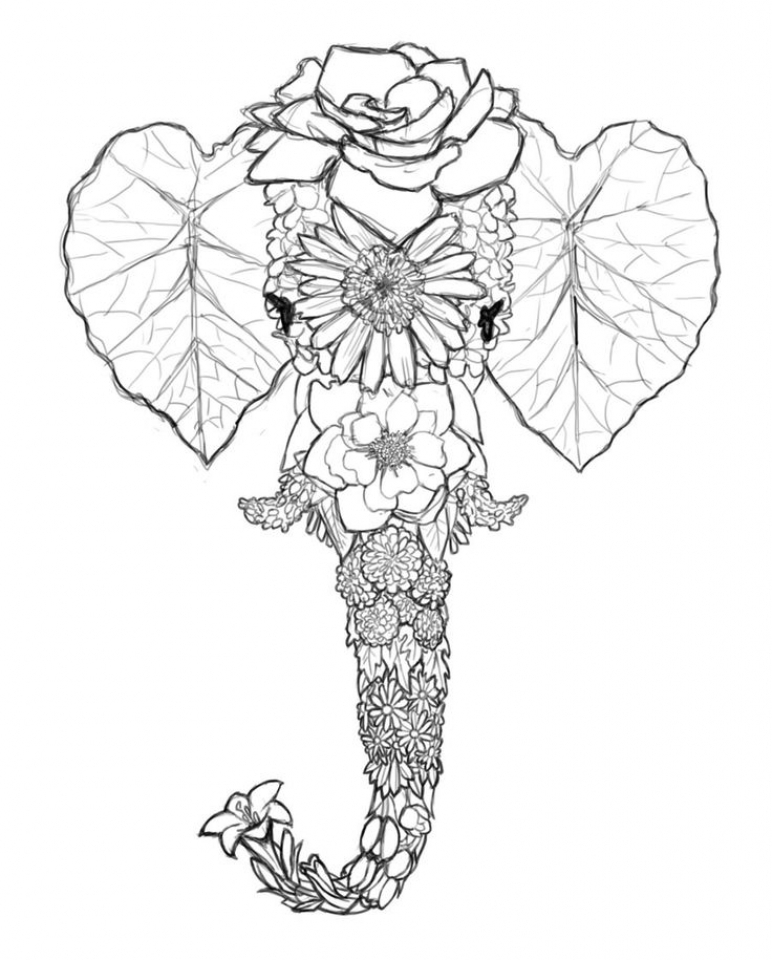 Free Printable Elephant Coloring Pages Free Printable Elephant Coloring Pages