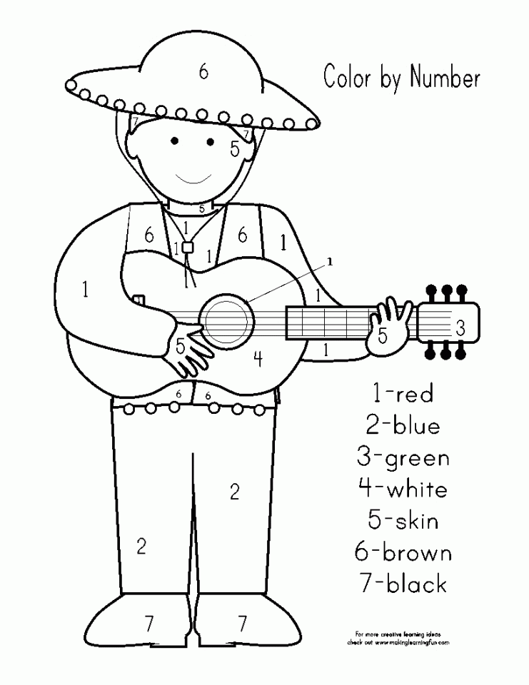 Cinco De Mayo Coloring Pages Free Printable