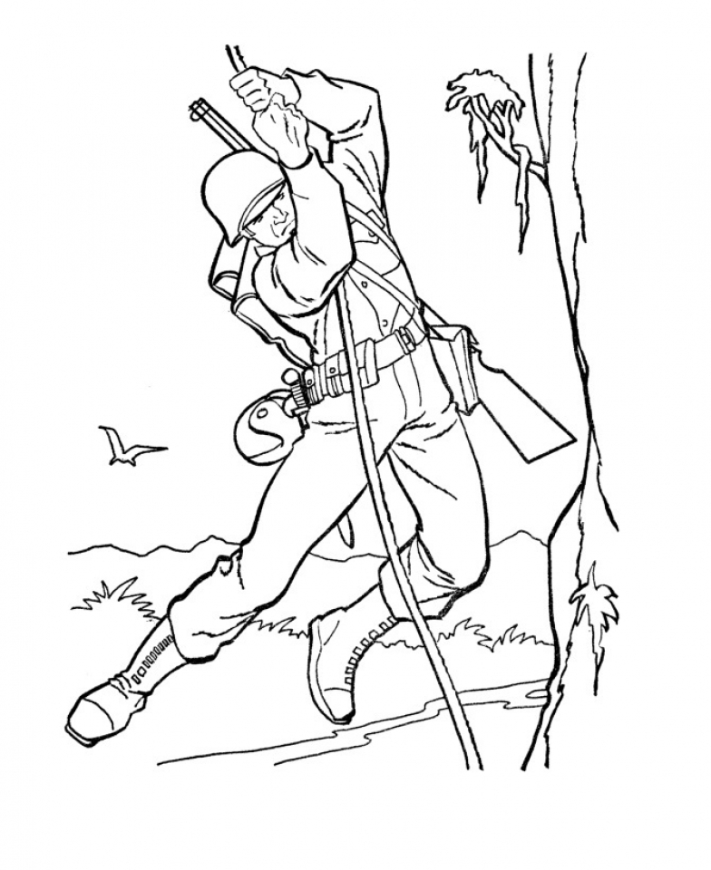 Get This Printable Army Coloring Pages P79hb