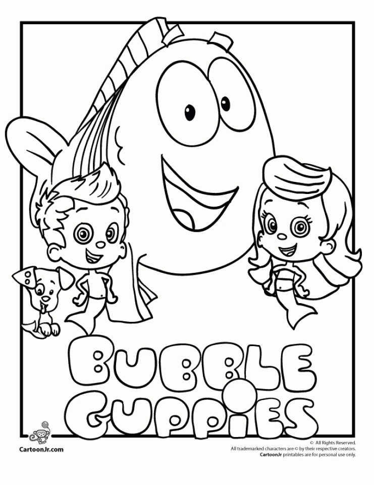 Printable Bubble Guppies Coloring Pages Printable Bubble Guppies Coloring Pages