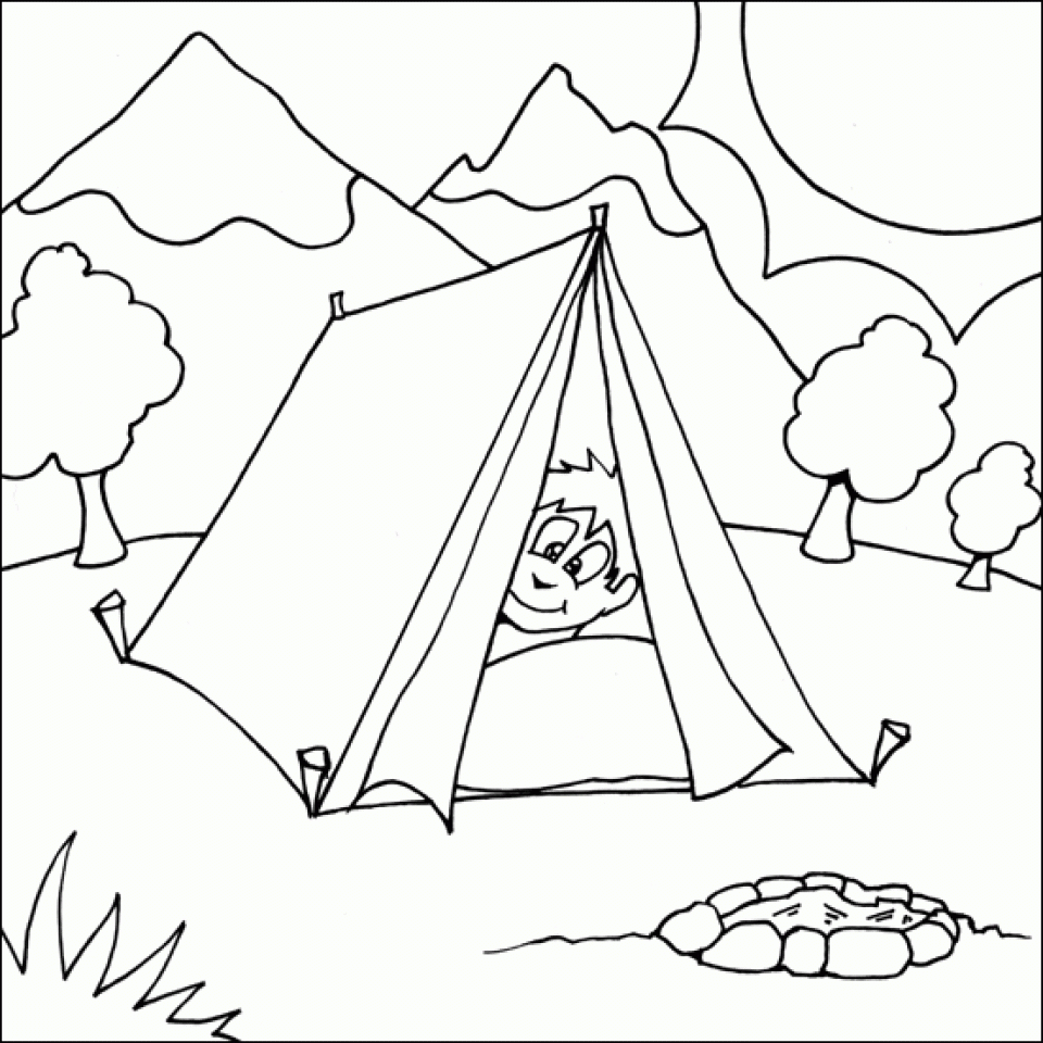 Get This Printable Camping Coloring Pages 63679 Get This Printable Camping Coloring Pages 63679