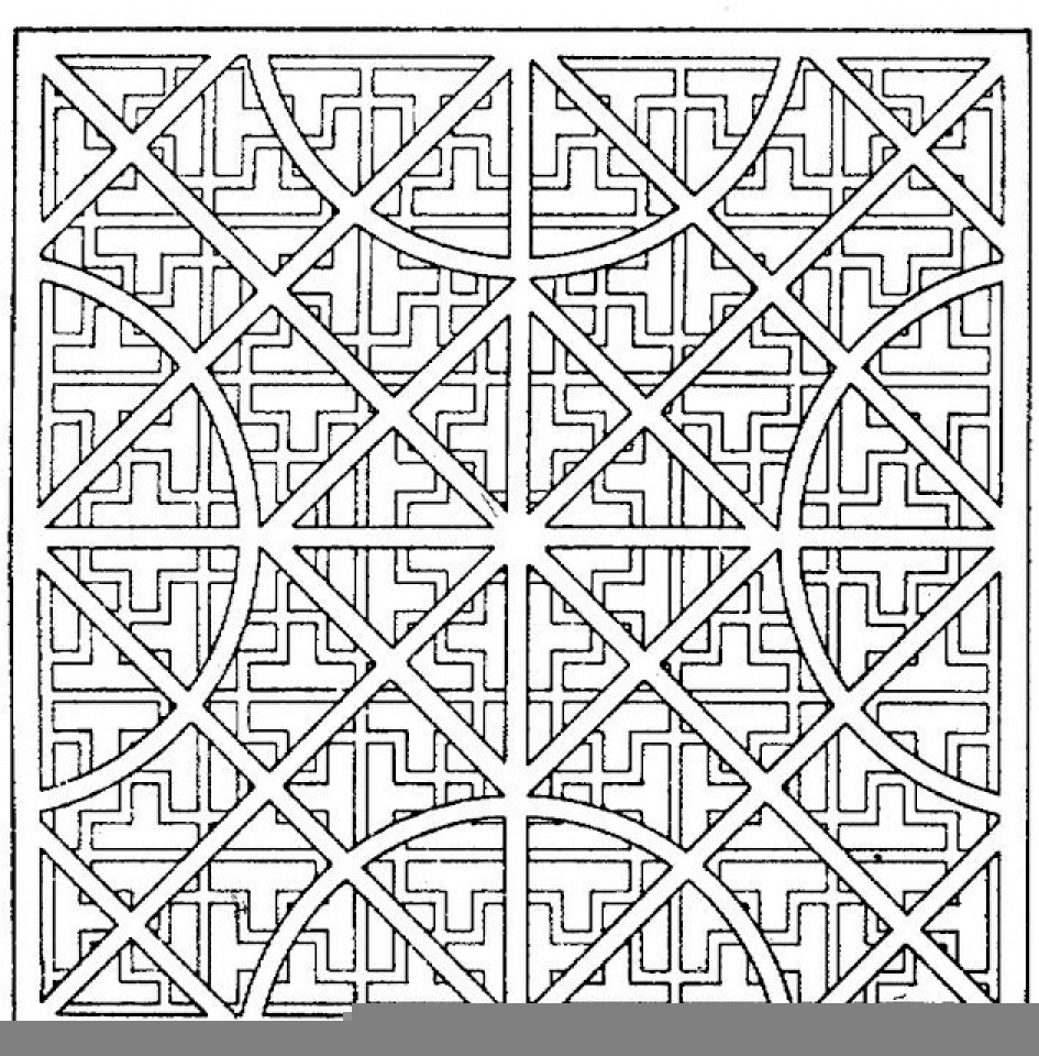 Get This Printable Geometric Coloring Pages 73999