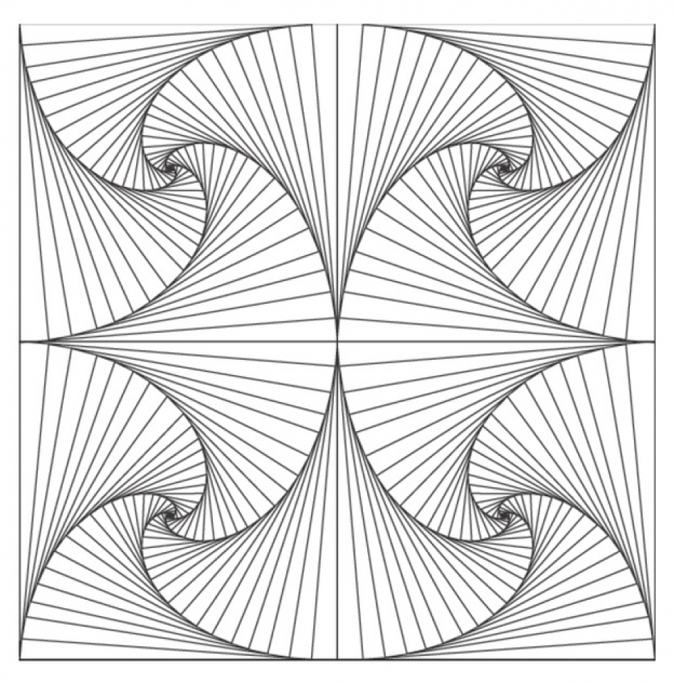 Printable Geometric Coloring Pages