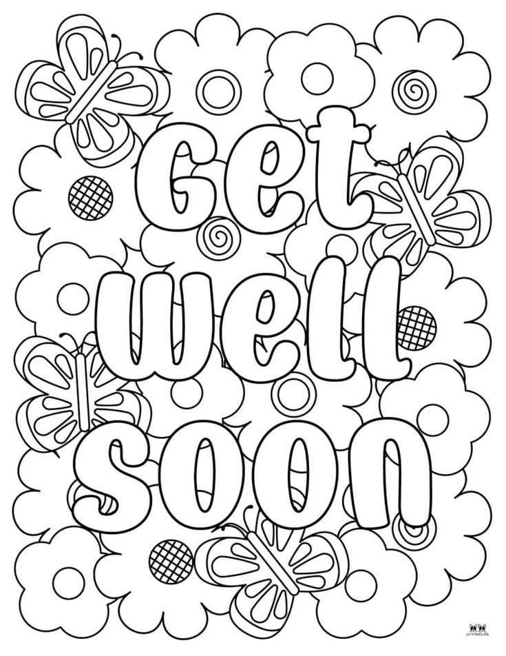 Get Well Soon Coloring Pages 15 FREE Pages Printabulls Coloring Get Well Soon Coloring Pages 15 FREE Pages Printabulls Coloring