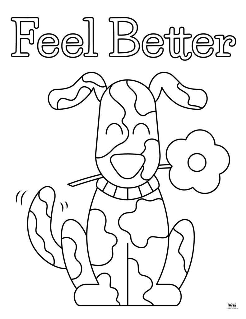 Get Well Soon Printable Coloring Pages