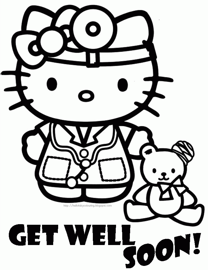 Get Well Soon Printable Coloring Pages