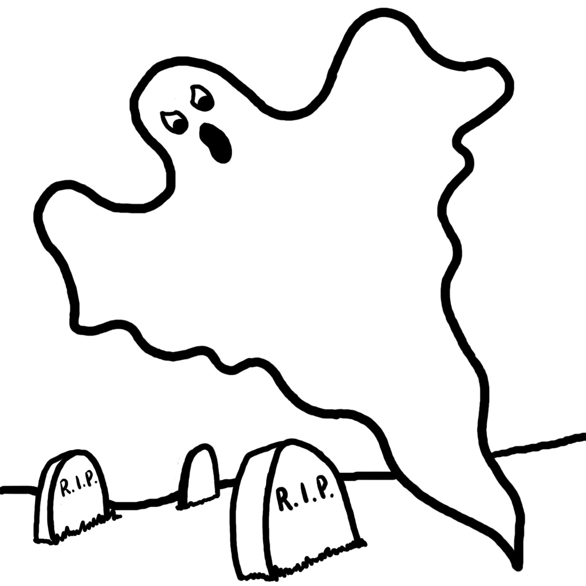 Ghost Coloring Page Ghost Coloring Page