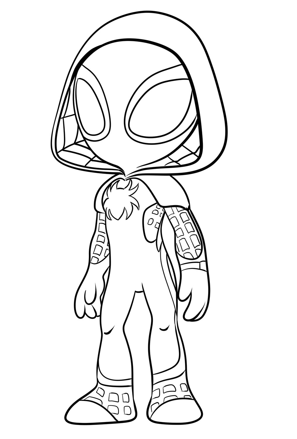 Ghost Spider Coloring Pages Printable Ghost Spider Coloring Pages Printable