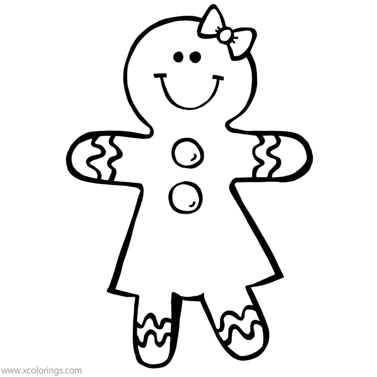 Gingerbread Girl Coloring Pages XColorings Gingerbread Girl Coloring Pages XColorings