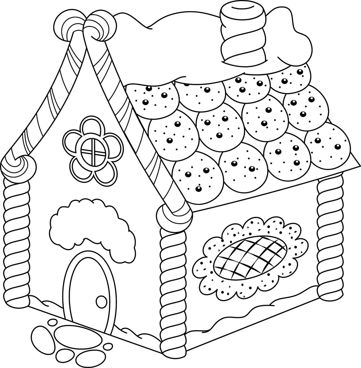 Gingerbread House Coloring Pages Printable Coloring Activity Game Gingerbread House Coloring Pages Printable Coloring Activity Game