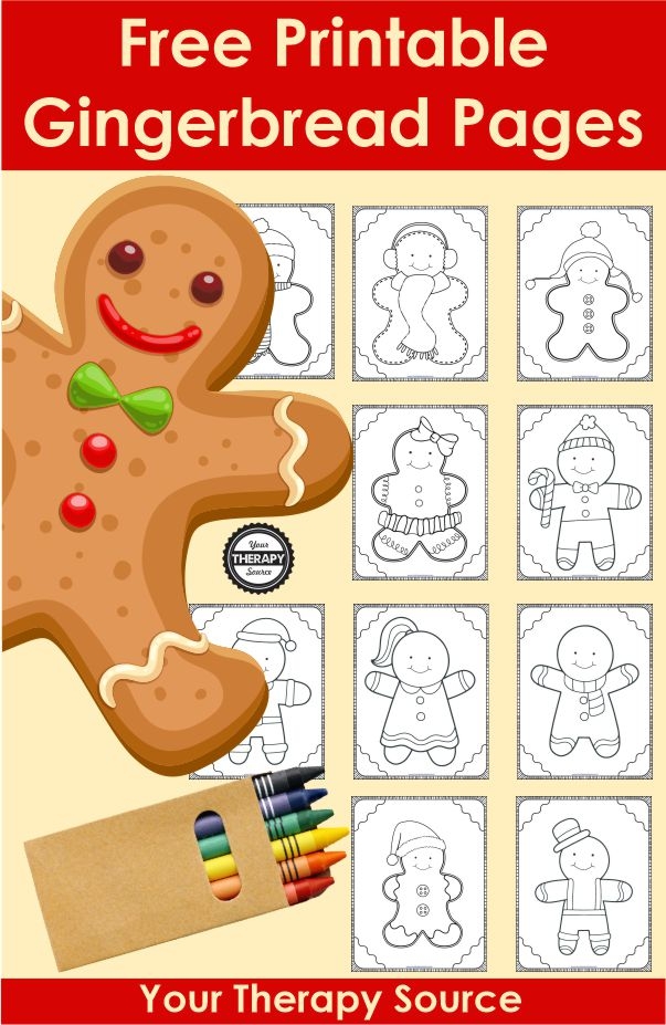 Printable Gingerbread Man Coloring Pages Printable Gingerbread Man Coloring Pages