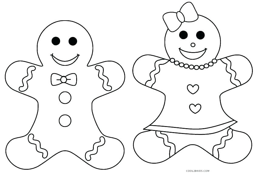 Gingerbread Man Story Coloring Pages At GetColorings Free