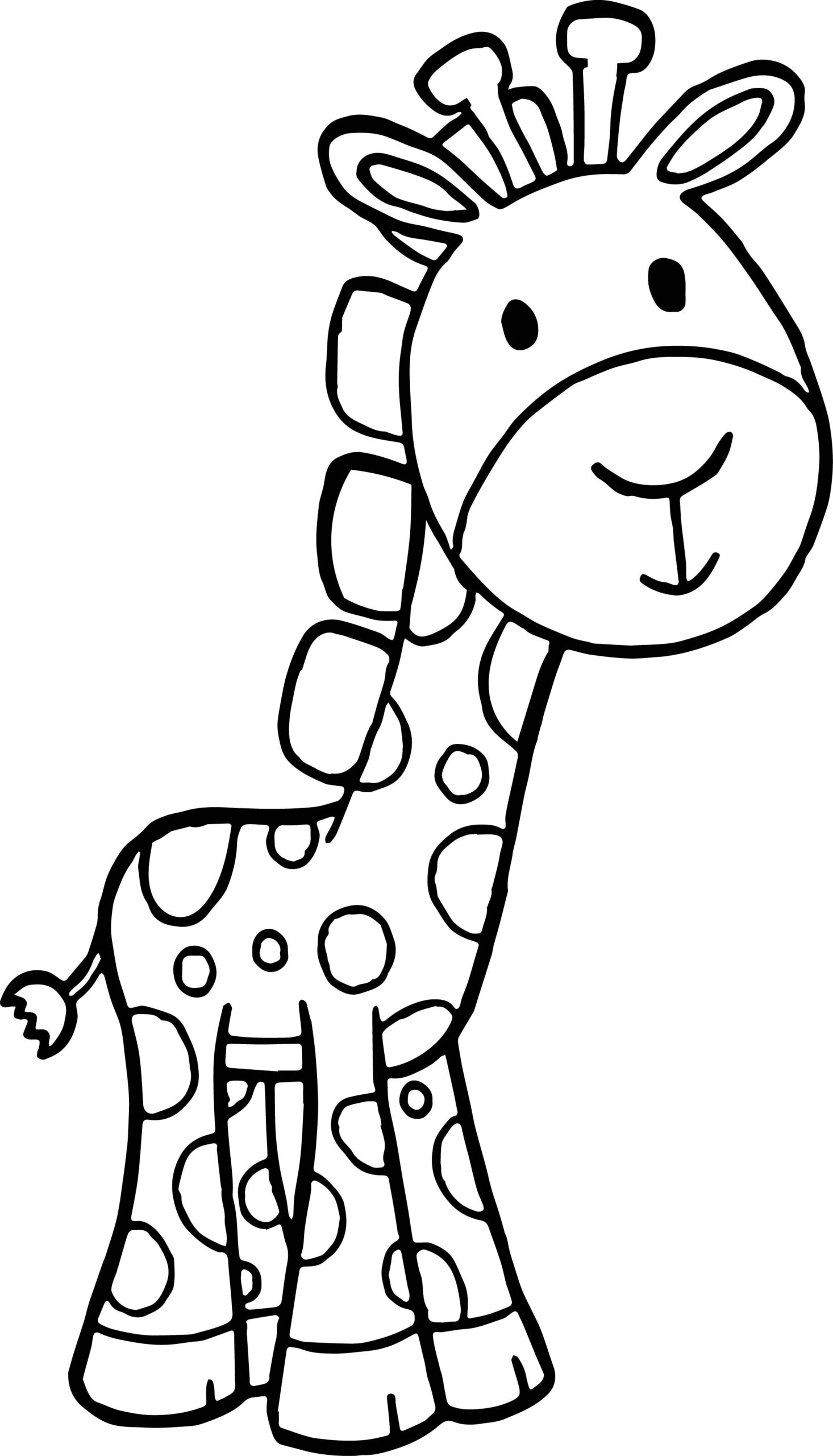 Giraffe Printable Coloring Pages