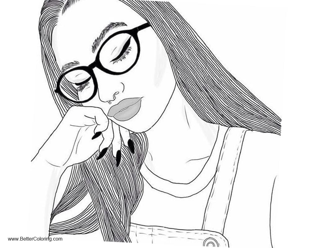 Girly Coloring Pages Printable