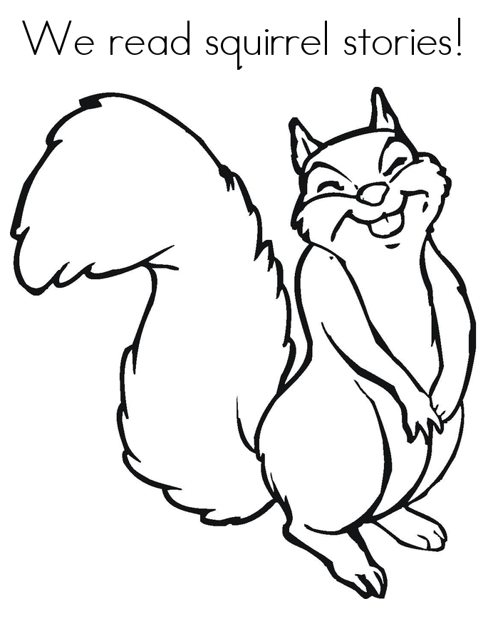 Squirrel Coloring Pages Printable