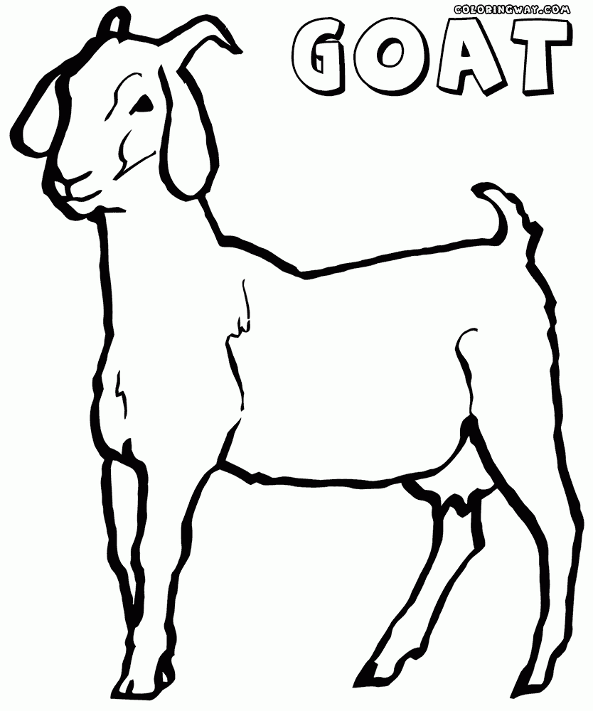 Goat Coloring Pages ClipArt Best Goat Coloring Pages ClipArt Best