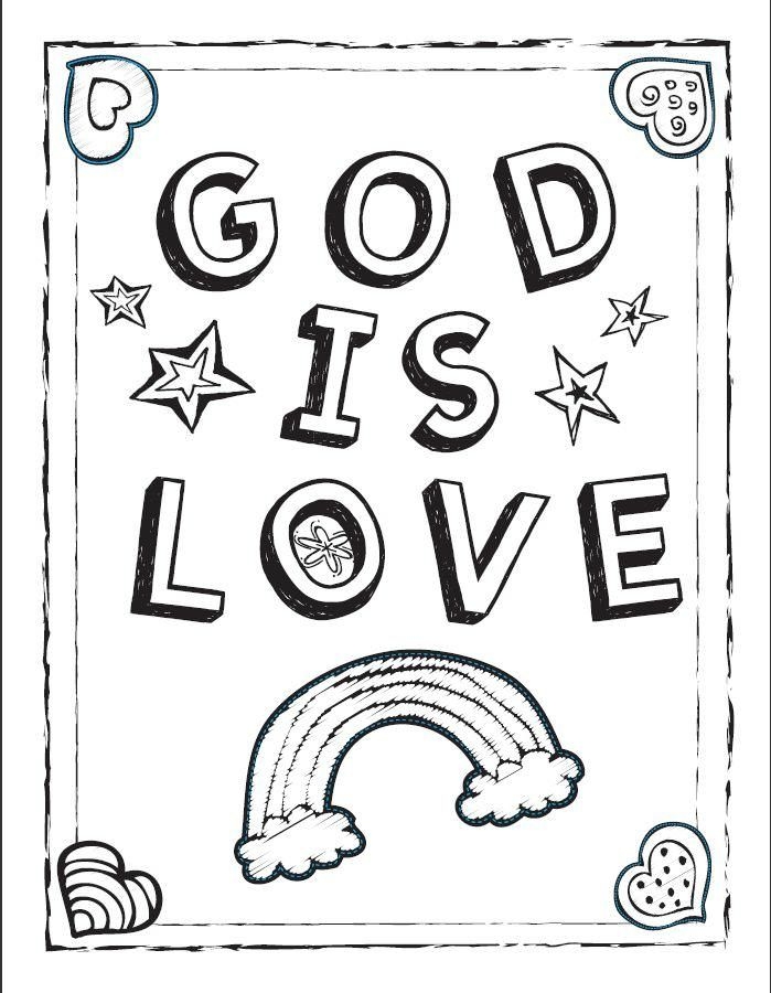 God Is Love Coloring Sheet Sunday School Coloring Pages Love God Is Love Coloring Sheet Sunday School Coloring Pages Love