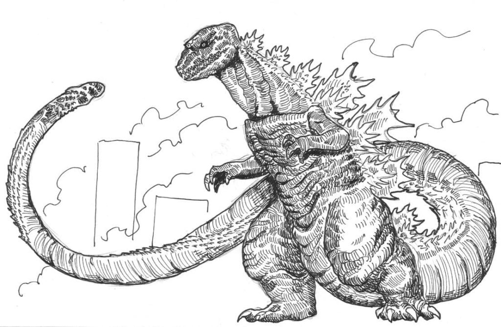 Godzilla Coloring Pages Free Printable Godzilla Coloring Pages Free Printable