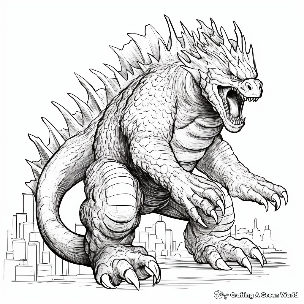 Godzilla Coloring Pages Printable