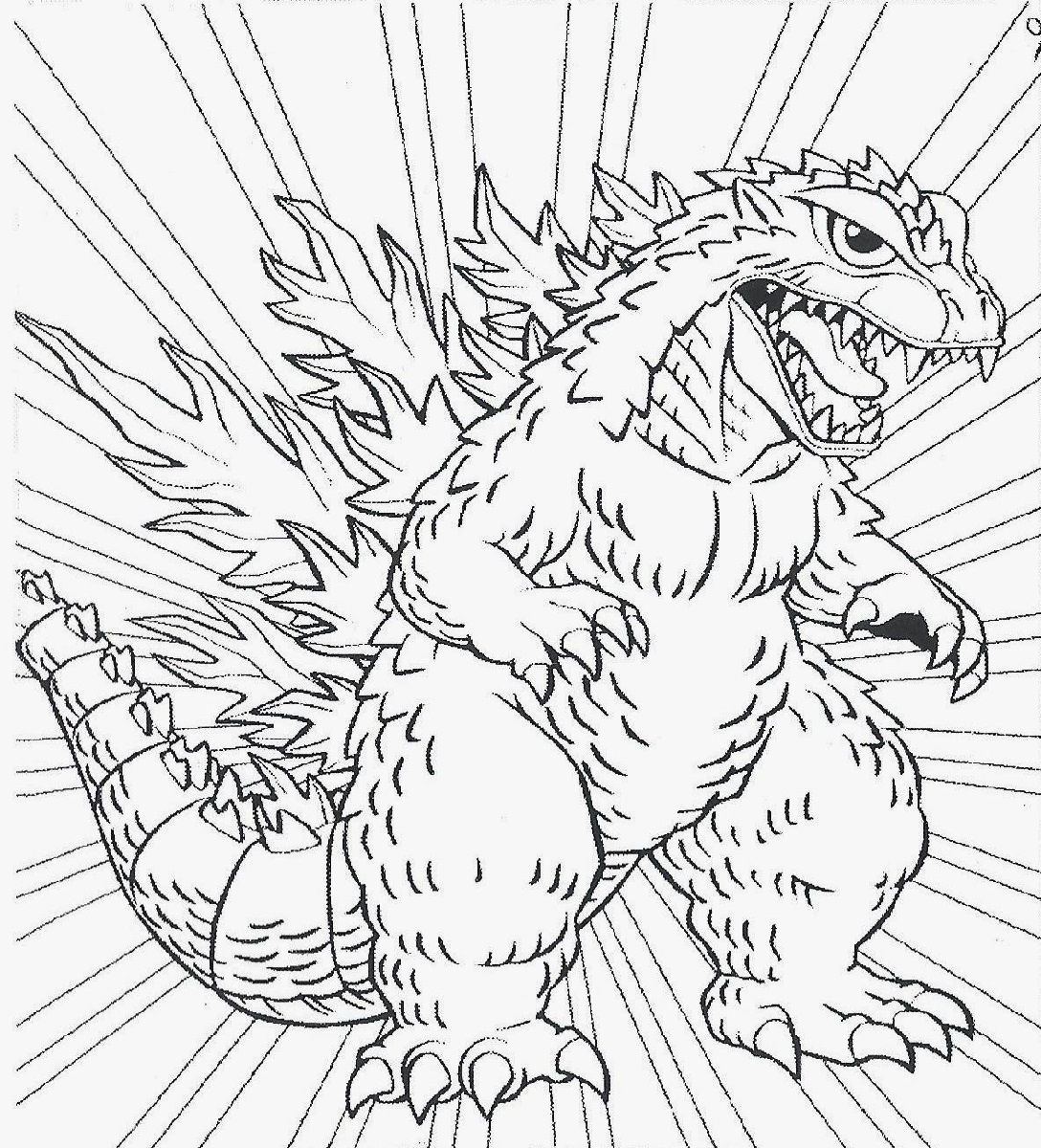 Godzilla Printable Coloring Pages Godzilla Printable Coloring Pages