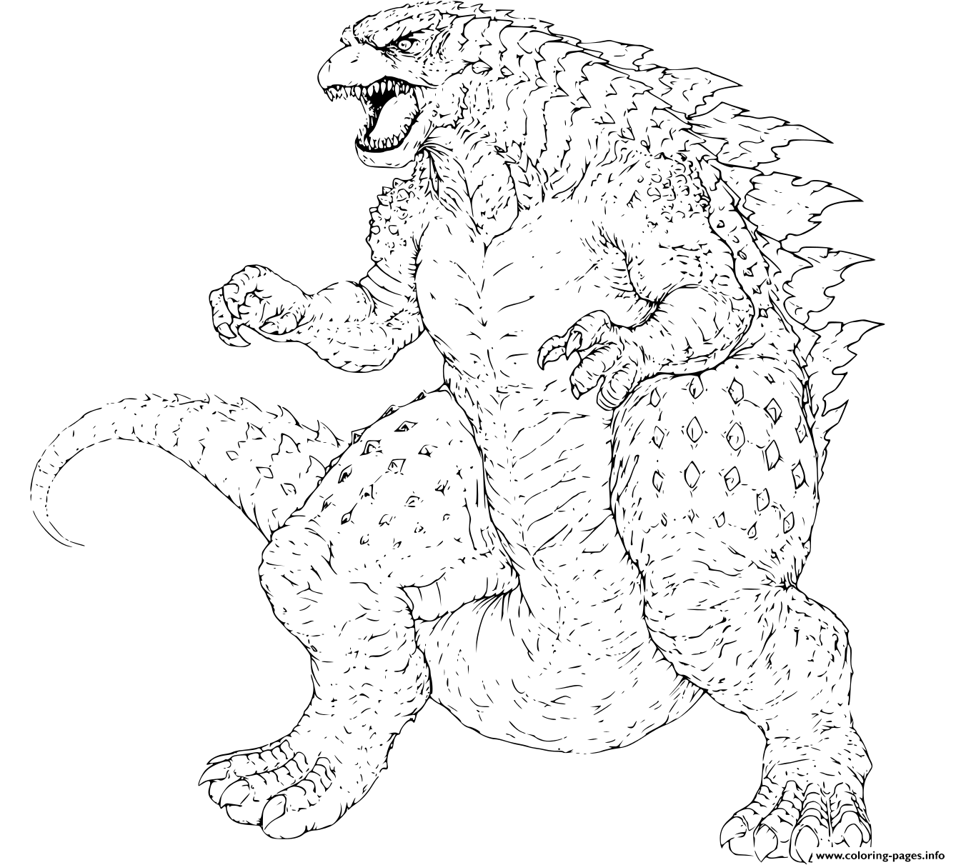 Godzilla Printable Coloring Pages Godzilla Printable Coloring Pages