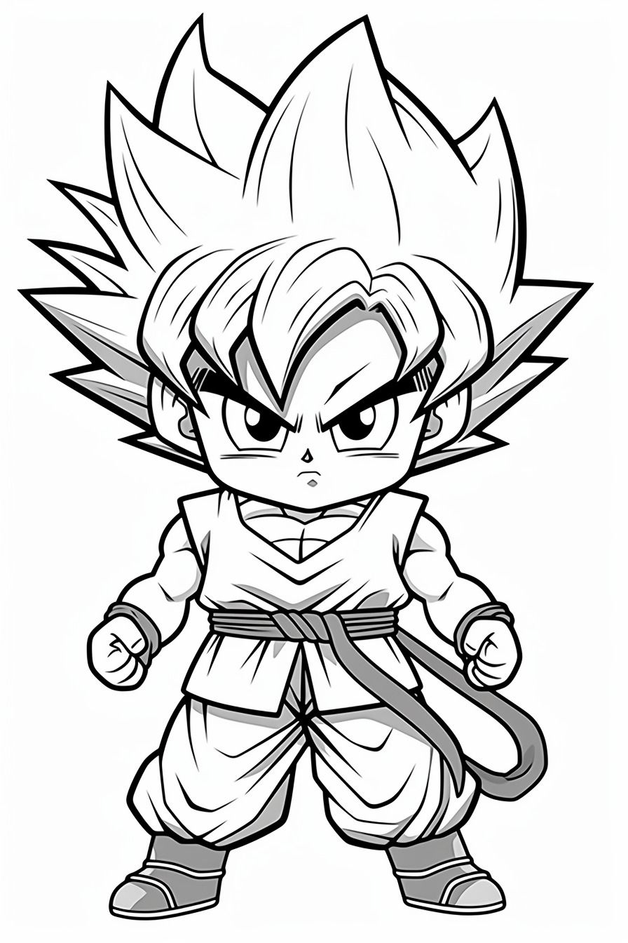 Goku Coloring Pages Desenhos Goku Desenho