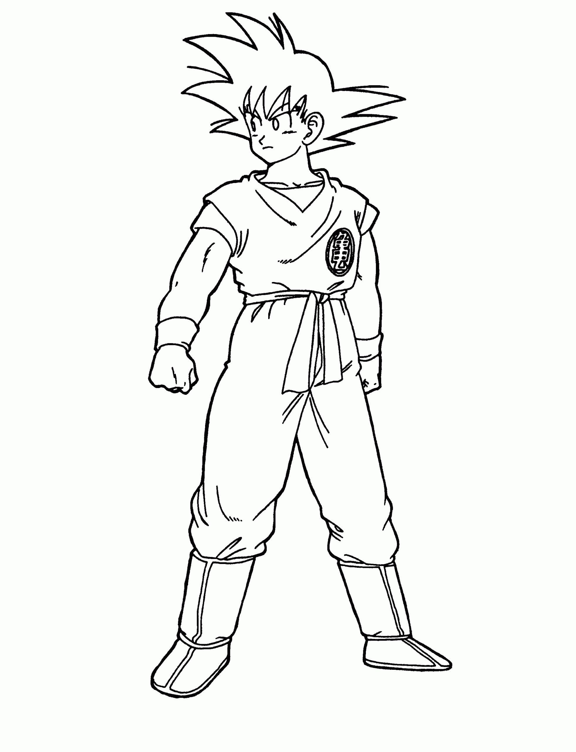 Printable Goku Coloring Pages