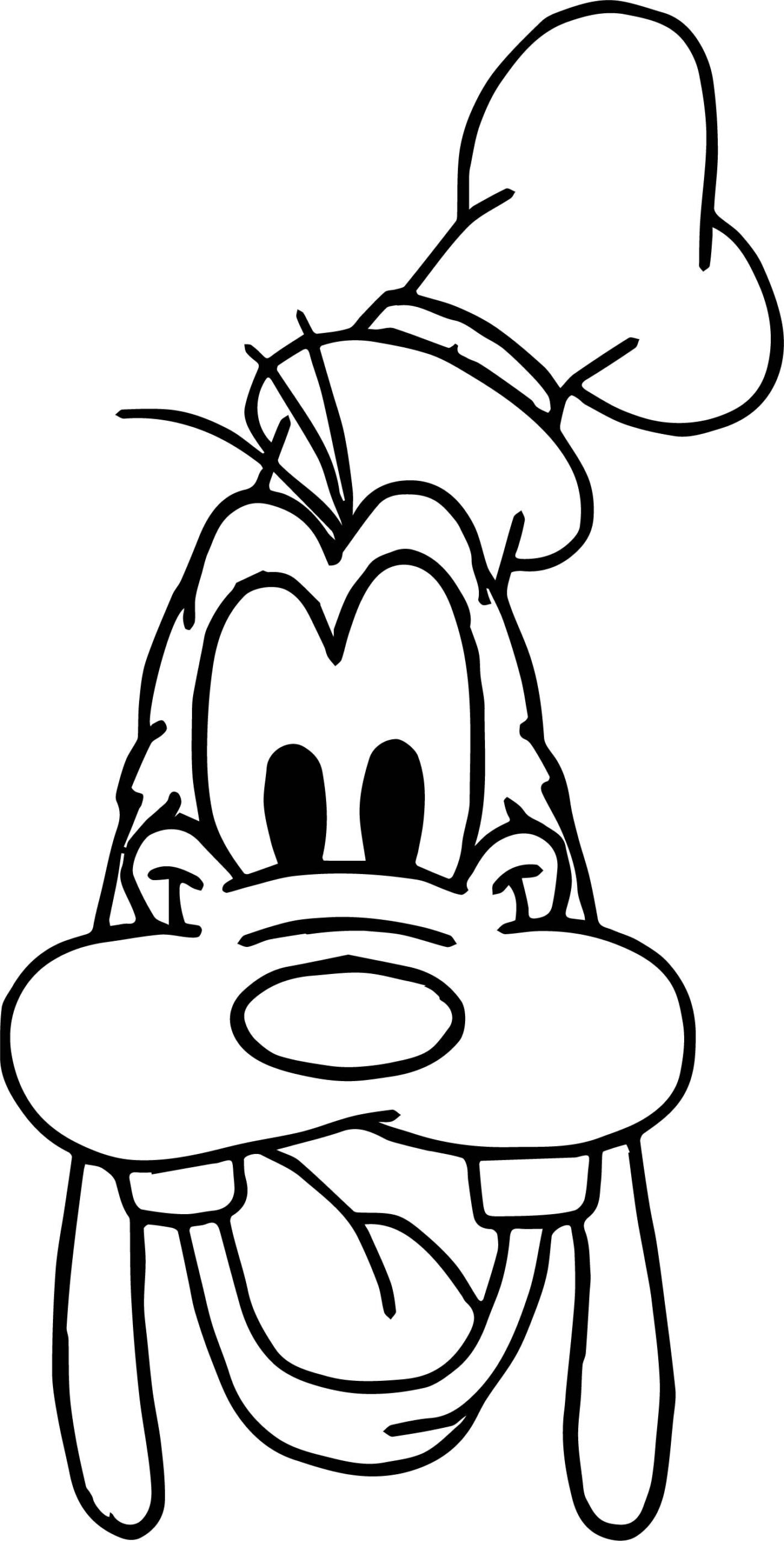 Goofy Head Coloring Pages To Print Goofy Head Coloring Pages To Print