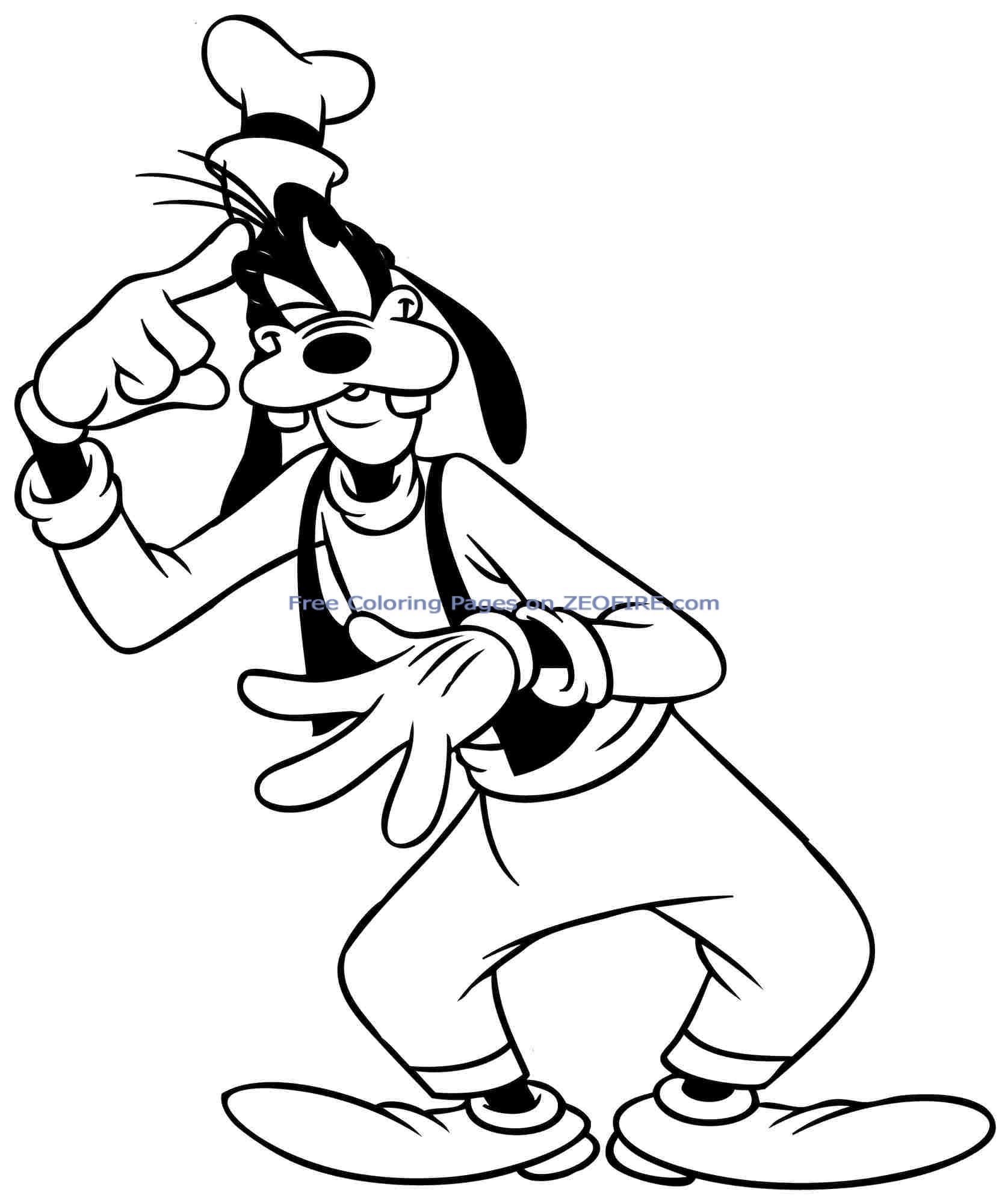 Goofy Printable Coloring Pages Goofy Printable Coloring Pages
