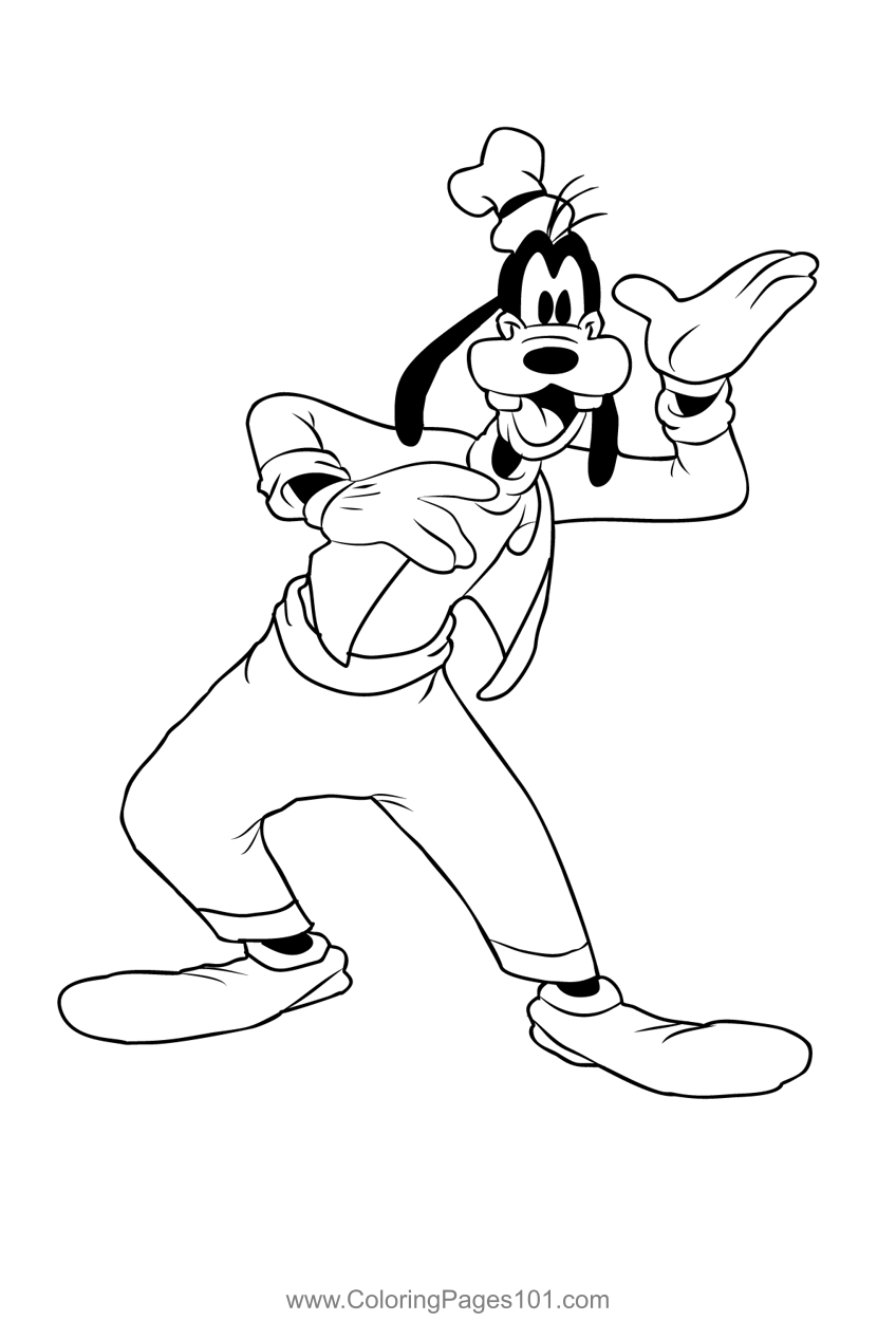 Goofy Printable Coloring Pages Goofy Printable Coloring Pages