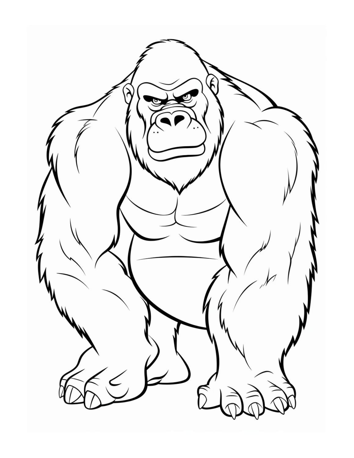 Gorilla Coloring Pages Free PDF Printables Skip To My Lou Gorilla Coloring Pages Free PDF Printables Skip To My Lou