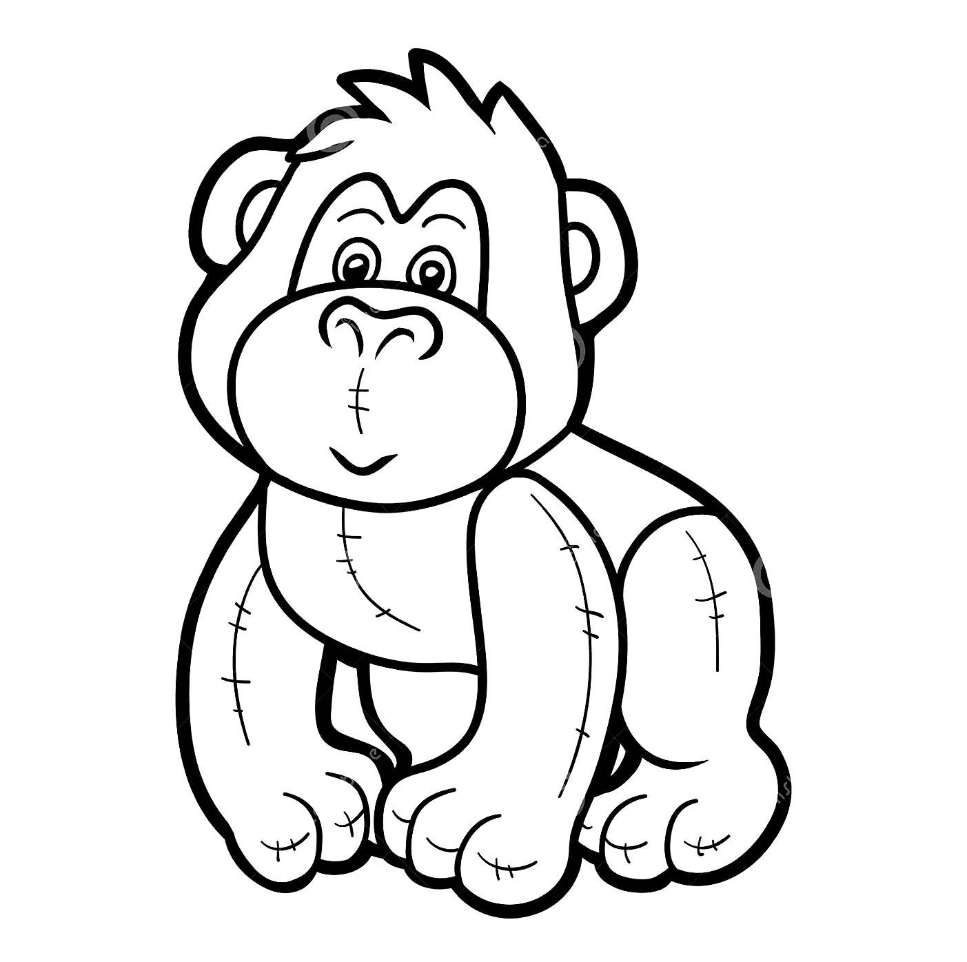 Gorilla Coloring Pages Printable Printable Word Searches Gorilla Coloring Pages Printable Printable Word Searches