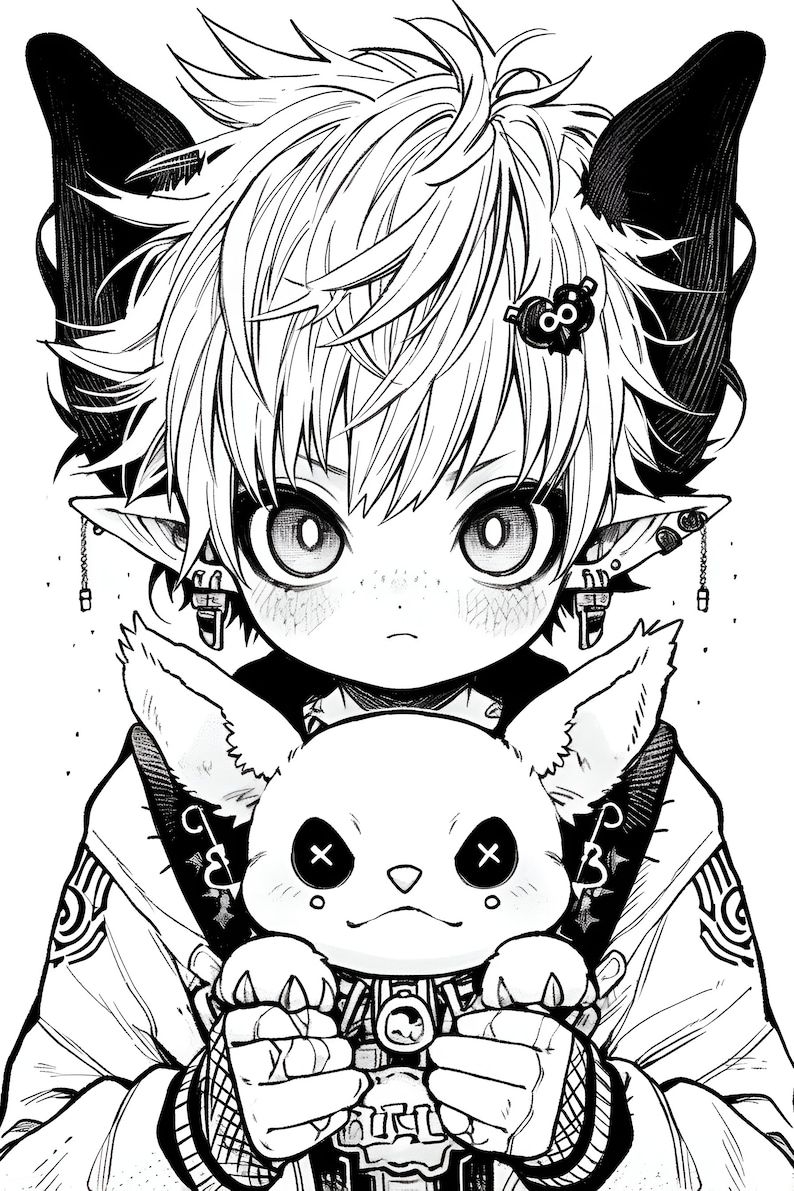 Gothic Chibi Colouring Book 30 Creepy Chibi Kawaii Colouring Pages Gothic Chibi Colouring Book 30 Creepy Chibi Kawaii Colouring Pages