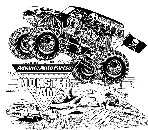 Free Printable Grave Digger Monster Truck Coloring Pages Free Printable Grave Digger Monster Truck Coloring Pages