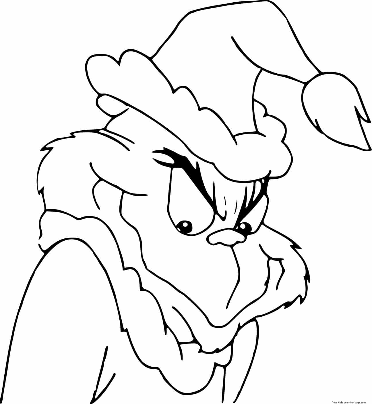 Grinch Coloring Pages Printable Free Grinch Coloring Pages Printable Free