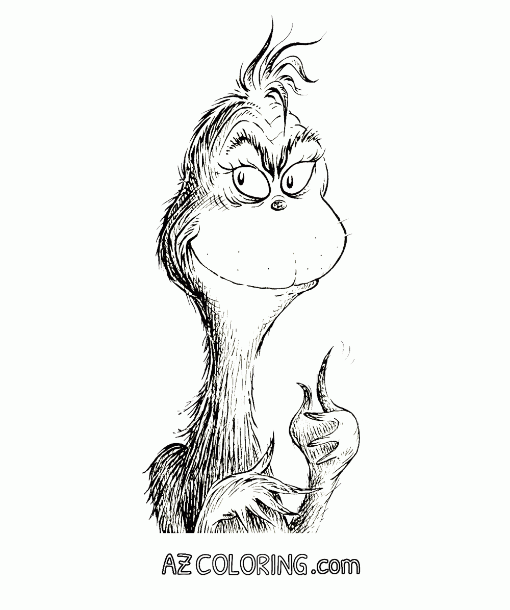 Grinch Coloring Pages Printable