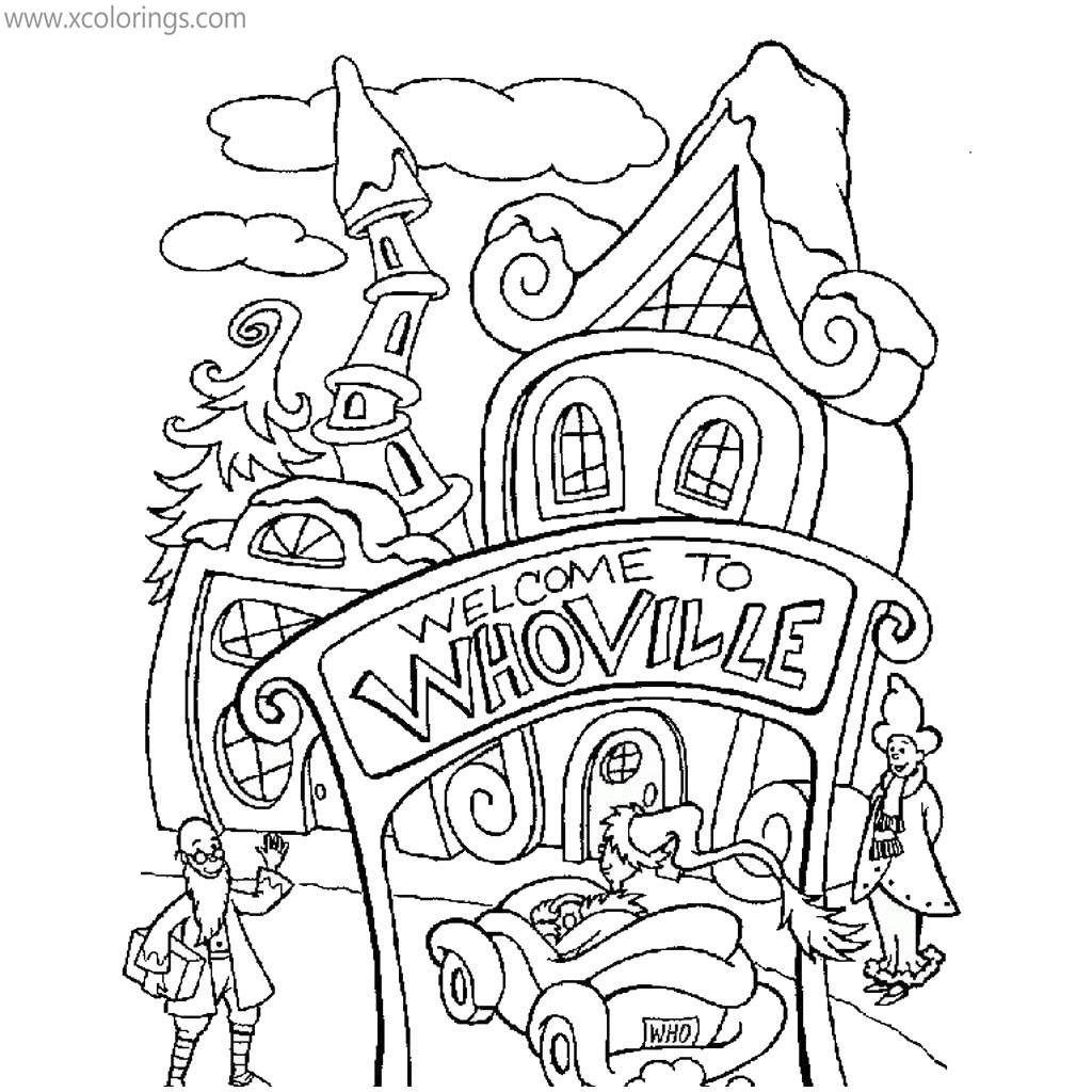 Grinch Coloring Pages Printable Grinch Coloring Pages Printable